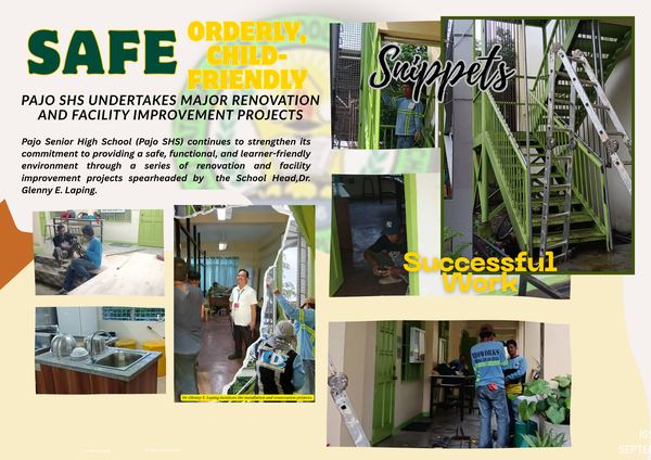 Pajo SHS undertakes major renovation and facility improvement projects