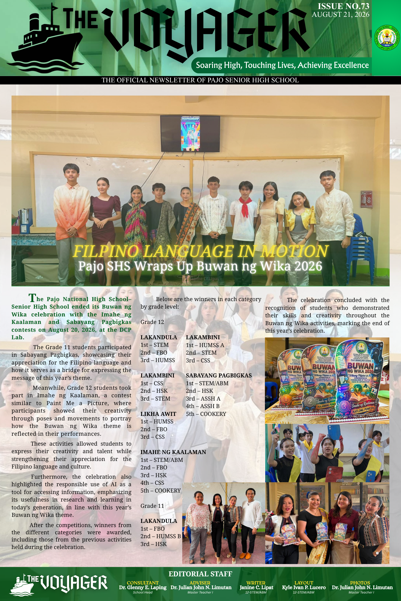 Issue No. 70